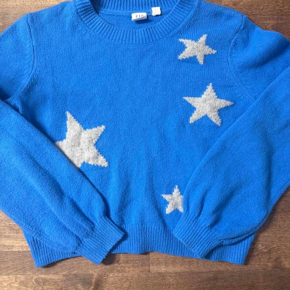 Gap kids blue star sweater